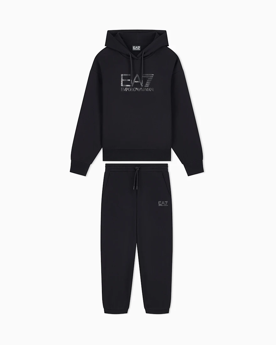 Спортивний костюм EA7 oversize з бавовни
